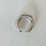 フリーサイズリング 変形クロス 異素材ミックス | feu | 詳細画像8 