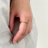 リング 変形メタル シルバーゴールド | feu | 詳細画像11 