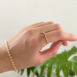 リング 変形メタル シルバーゴールド | feu | 詳細画像12 