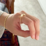 リング 変形メタル シルバーゴールド | feu | 詳細画像2 