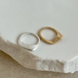 リング 変形メタル シルバーゴールド | feu | 詳細画像8 