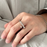 リング 変形メタル シルバーゴールド | feu | 詳細画像10 