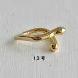 リング 変形メタル シルバーゴールド | feu | 詳細画像4 