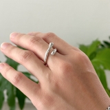 リング 変形メタル シルバーゴールド | feu | 詳細画像8 