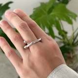 リング 変形メタル シルバーゴールド | feu | 詳細画像9 