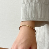 サージカルステンレス シンプルブレスレット アレルギー対応素材 | feu | 詳細画像9 