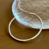 シルバー | サージカルステンレス シンプルブレスレット アレルギー対応素材 | feu