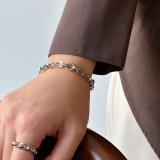 サージカルステンレス チェーンブレスレット ボリューム | feu | 詳細画像10 