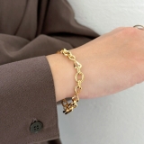 サージカルステンレス チェーンブレスレット ボリューム | feu | 詳細画像14 