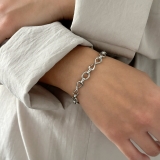 サージカルステンレス チェーンブレスレット ボリューム | feu | 詳細画像16 