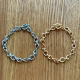 サージカルステンレス チェーンブレスレット ボリューム | feu | 詳細画像17 