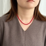 カラーショートネックレス サージカルステンレス オニキス | feu | 詳細画像13 