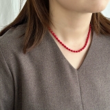 カラーショートネックレス サージカルステンレス オニキス | feu | 詳細画像14 