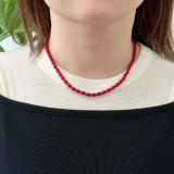 カラーショートネックレス サージカルステンレス オニキス | feu | 詳細画像15 