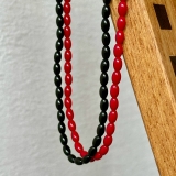 カラーショートネックレス サージカルステンレス オニキス | feu | 詳細画像18 