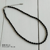 カラーショートネックレス サージカルステンレス オニキス | feu | 詳細画像6 