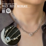 サージカルステンレス 2連ネックレス アレルギー対応素材 | feu | 詳細画像1 