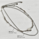 サージカルステンレス 2連ネックレス アレルギー対応素材 | feu | 詳細画像3 