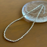 シルバー | メタルショートネックレス 個性的 カジュアルモード | feu