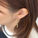 ボールチェーンピアス 揺れる 華奢 | feu | 詳細画像15 