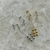 ボールチェーンピアス 揺れる 華奢 | feu | 詳細画像3 