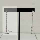 ボールチェーンピアス 揺れる 華奢 | feu | 詳細画像4 