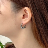 サージカルステンレス フープピアス アクセントデザイン | feu | 詳細画像11