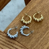 サージカルステンレス フープピアス アクセントデザイン | feu | 詳細画像3
