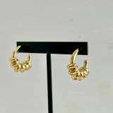 サージカルステンレス フープピアス アクセントデザイン | feu | 詳細画像6