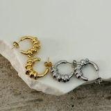サージカルステンレス フープピアス アクセントデザイン | feu | 詳細画像8