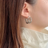 フープピアス 変形メタル ワイヤーアートデザイン | feu | 詳細画像15 