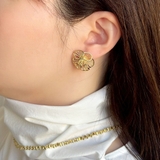 フラワーピアス メタル 大ぶり | feu | 詳細画像12 