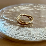 ゴールド | ニュアンスメタルリング カジュアルモード 個性的 | feu