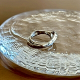 シルバー | ニュアンスメタルリング カジュアルモード 個性的 | feu