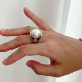 サージカルステンレスリング 樹脂パール 大ぶり | feu | 詳細画像9