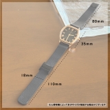 メタル腕時計 ジャパンムーブメント スクエア | feu | 詳細画像4 