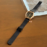 ブラック | メタル腕時計 ジャパンムーブメント スクエア | feu