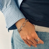 ニュアンスチェーン バイカラー ブレスレット | feu | 詳細画像13