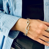 ニュアンスチェーン バイカラー ブレスレット | feu | 詳細画像8