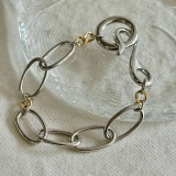 シルバー | ニュアンスチェーン バイカラー ブレスレット | feu