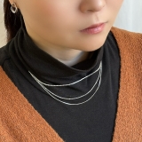 3連ネックレス 華奢チェーンネックレス 個性的 | feu | 詳細画像11 