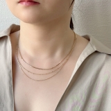 3連ネックレス 華奢チェーンネックレス 個性的 | feu | 詳細画像13 