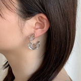 ビックフープピアス 透け柄 軽量 | feu | 詳細画像2