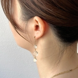 揺れるピアス クリア樹脂 個性的 | feu | 詳細画像11 