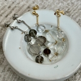 揺れるピアス クリア樹脂 個性的 | feu | 詳細画像2 