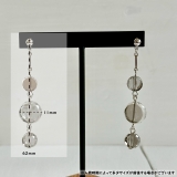 揺れるピアス クリア樹脂 個性的 | feu | 詳細画像4 