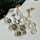 揺れるピアス クリア樹脂 個性的 | feu | 詳細画像8 