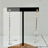 揺れるピアス クリア樹脂 個性的 | feu | 詳細画像4 