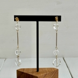 揺れるピアス クリア樹脂 個性的 | feu | 詳細画像7 