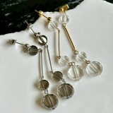 揺れるピアス クリア樹脂 個性的 | feu | 詳細画像8 